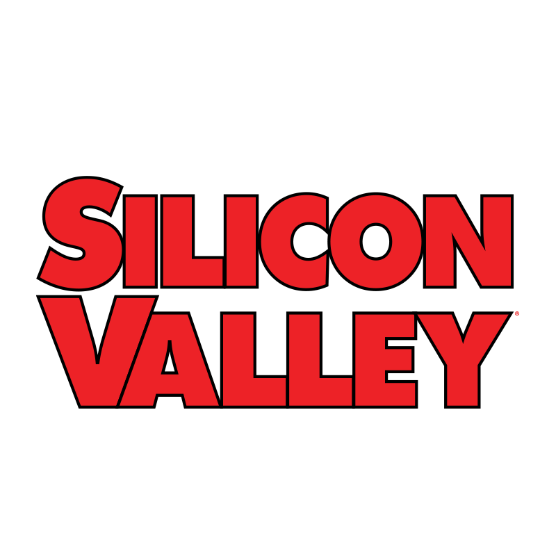 "Silicon Valley" red text on a white background